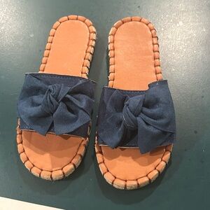 Blue Beach Sandals / Slides